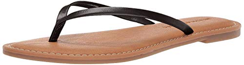 Amazon Essentials Women's Thong Sandal, Black, 10