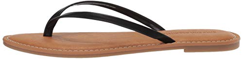 Amazon Essentials Women's Thong Sandal, Black, 10