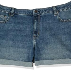 Amazon Essentials Women's 4" Denim Short, Medium Wash, 10