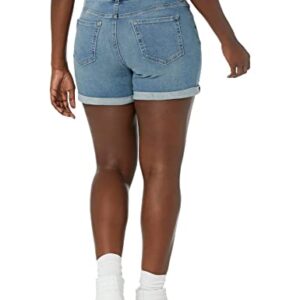 Amazon Essentials Women's 4" Denim Short, Medium Wash, 10