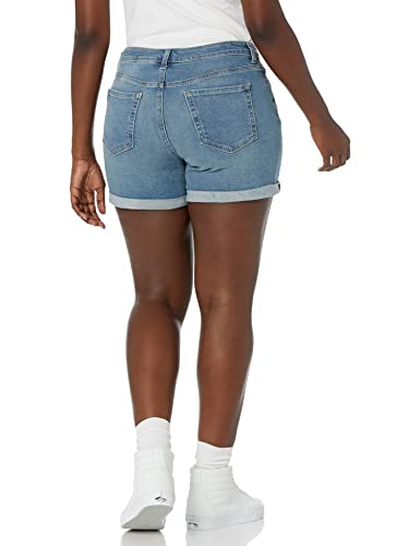 Amazon Essentials Women's 4" Denim Short, Medium Wash, 10