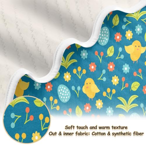 Flradish Baby Blanket Bird Flower Grass Soft Breathable Baby Crib Throw Blanket Portable Newborns Warm Receiving Blankets for Baby Girls & Boys 30 x 40 Inch