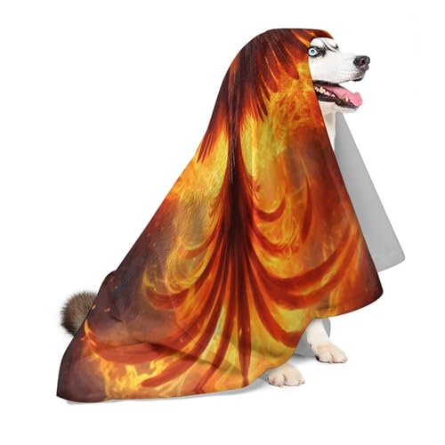 Delerain Burning Bird Soft Throw Blanket 40"x50" Lightweight Flannel Fleece Blanket for Couch Bed Sofa Travelling Camping for Kids Children