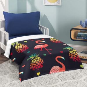 AuHomea Flamingo Birds Flannel Blanket for Home Travel Bed Large Warm Cozy Weighted Blanket for Women Adults,70"X80"