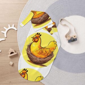 UPIKIT Bird's Nest Golden Chicken Newborn Cotton Swaddle Set, Anti-Scare Jumping, for Christmas Halloween New Parent Welcome Gift