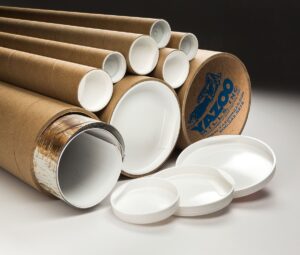 yazoo mills 6" x .200 x 36 extra heavy duty kraft mailing tubes with plugs (pack of 4)