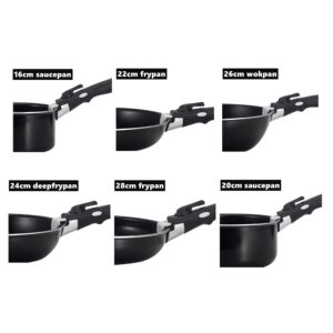 lzteck 23 Pieces Non-Stick Cookware Set,Stackable Pans and Pots Set with Removable Handles, Space Efficient for RVs and Camping,Oven,Induction,Gas,Electric & Stovetops,Dishwasher Safe