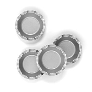 Cuisinart 4 Piece Fluted Tartlet Pan Set Mini-Metal-Bakeware, Steel Alloy