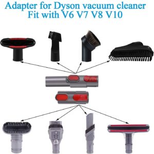 Flexible Extension Hose & Vacuum Attachments - Replacement Parts for Dyson V11 V10 V8 V7 V6 DC74 DC62 DC59 DC44 - Vacuum Cleaner Accessories Dusty Brush