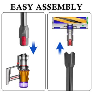 Replacement Wand Compatible with Dyson V10 Digital Slim/V12 Detect Slim Cordless Stick Vacuum Cleaner, Quick Release Vacuum,Gray