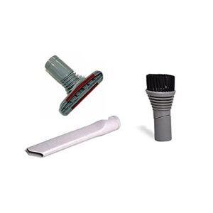 replacement for dyson models dc07, dc14 vacuum cleaner 3pcs upholstery, dusting brush and crevice tool attachment kit