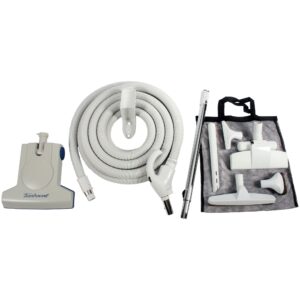 cen-tec systems kit turbocat air turbine tool attachments for central vacuums, 30 ft. hose, gray