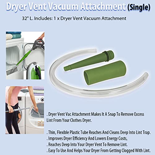 TV Dryer Vent Vacuum Attachment (Single)