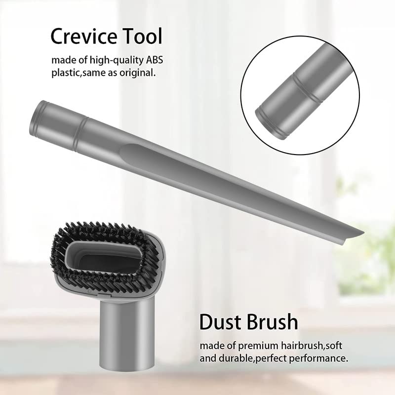 Crevice Tool and Dust Brush, Vacuum Accessories Attachments Compatible with Shark Navigator Lift-Away Vacuum Cleaner Models NV350, NV352, NV355, NV356