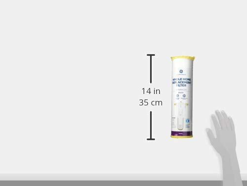 GE FTHTM Whole House Water Filter | Replacement for Water Filtration System | NSF Certified: Reduces Chlorine, Sediment, Rust & Other Impurities | Replace Every 3 Months for Best Results | 1 Filter