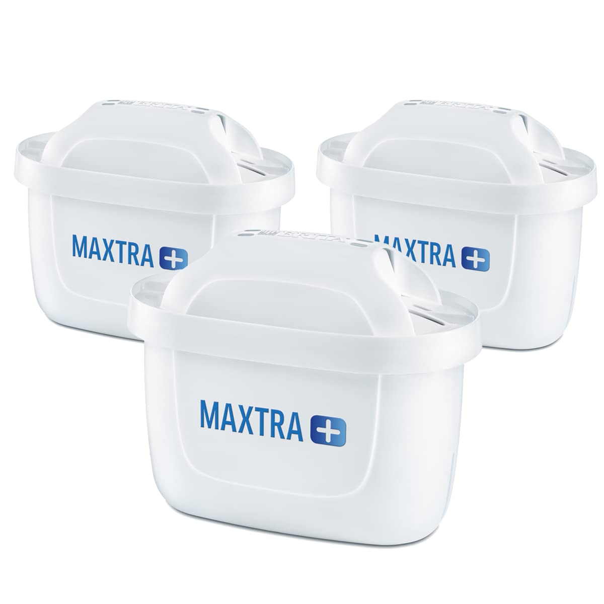 BRITA MAXTRA + Replacement Water Filter Cartridges, Compatible with all BRITA Jugs - Reduce Chlorine, Limescale and Impurities for Great Taste - Pack of 3