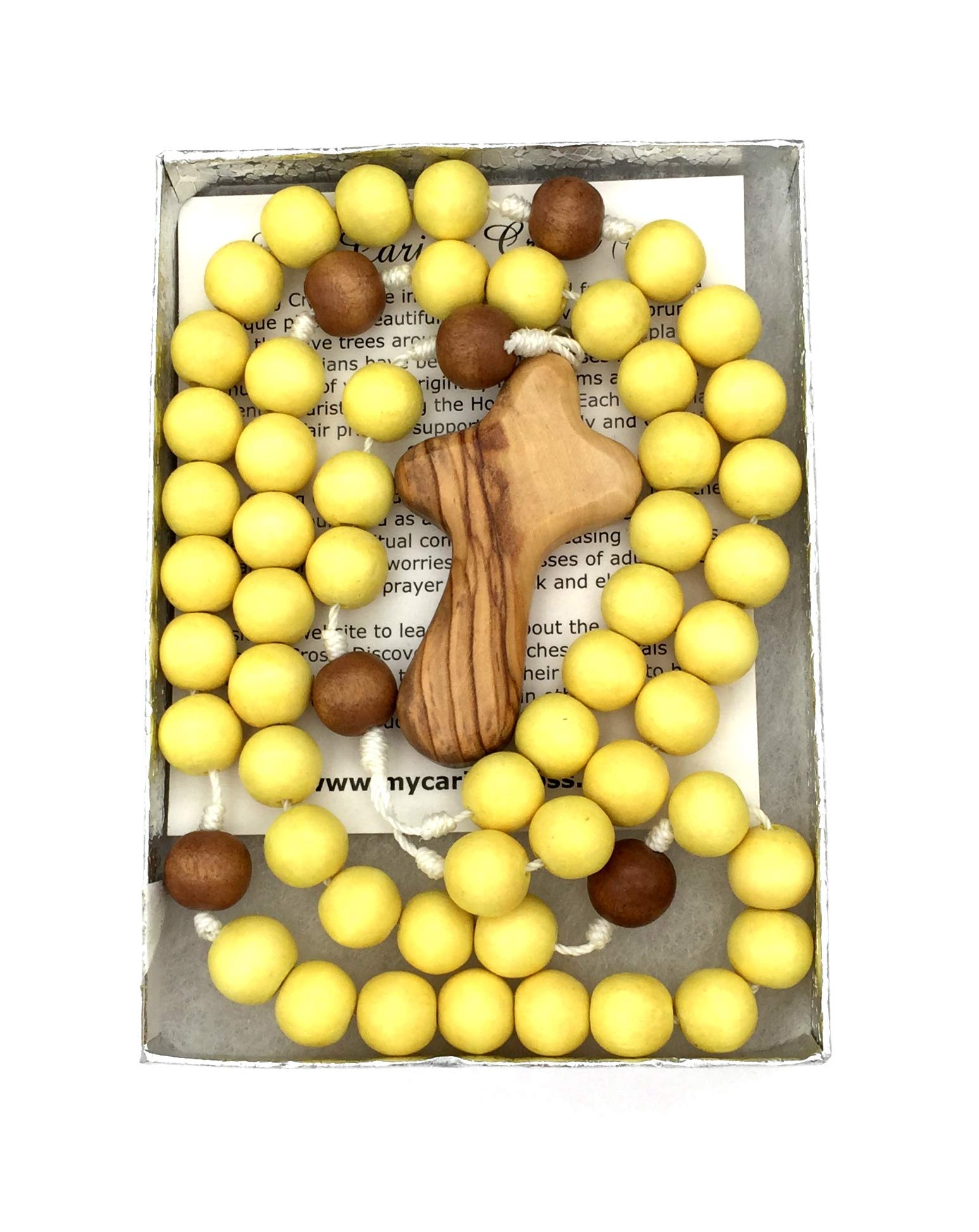 Wooden Rosary (Yellow)