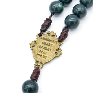 MelinSam Rosary Beads Necklace with Crucifix Prayer Charm Beaded Cross Pendant Necklace Antique Religious Rosaries Beads Collection Jewelry Gifts