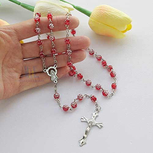 Confirmation Rosary Favor (12 PCS) Red Bead rosary