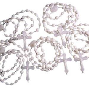 Plastic Rosary 17'' Luminous in The Dark Rosary, from Italy - 12 Rosary Set (Luminous)