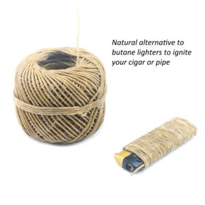 MILIVIXAY Hemp Wick with Natural Beeswax Coating, Edible Grade Beeswax, 200 FT Spool, Standard Size (1.0mm),Unbleached, Un-dyed and 100% Organic.