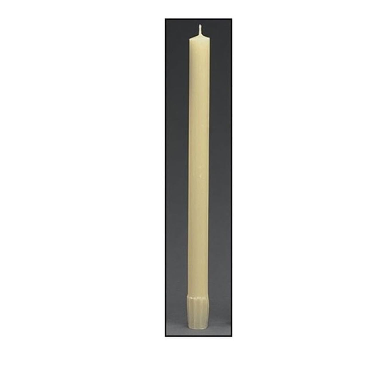 51% Beeswax Altar Candle - 1-1/2 x 16-12/bx 9781574558289 - Gifts, Crosses, Rosaries, Chains and Much More