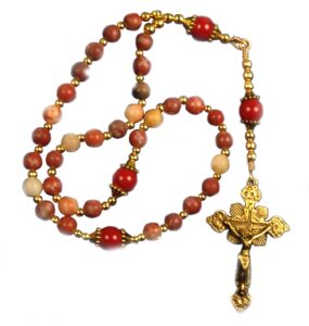 greek eastern orthodox rosary red italian onyx chotki komboskini handmade prayer beads gift