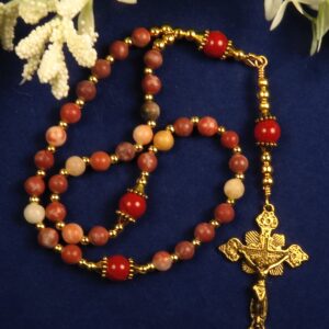 Greek Eastern Orthodox Rosary Red Italian Onyx Chotki Komboskini Handmade Prayer Beads Gift