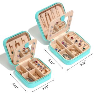 Parima Birthday Gifts for Women -2 Pieces Travel Jewelry Case Set, Travel Gifts Friend Gifts for Women Personalized Gifts Unique Gifts Christmas Gifts for Women Personalized Jewelry Boxes for Women