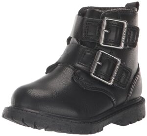 carter's clary boot, black, 2 us unisex big kid