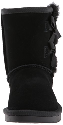 Koolaburra by UGG Girls' Victoria Short Fashion Boot, Black, 02 Youth US Little Kid