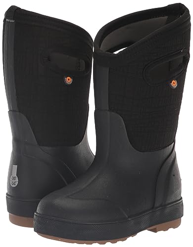 BOGS Classic II Snow Boot, Black, 2 US Unisex Big Kid