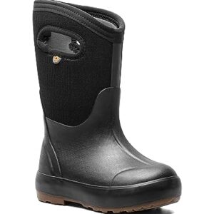 BOGS Classic II Snow Boot, Black, 2 US Unisex Big Kid