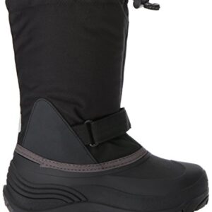 Kamik Girl's Waterbug5 Snow Boot, Black/Charcoal, 2 Medium US Little Kid