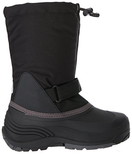 Kamik Girl's Waterbug5 Snow Boot, Black/Charcoal, 2 Medium US Little Kid