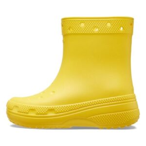 crocs classic rain boots, sunflower, 2 us unisex little kid