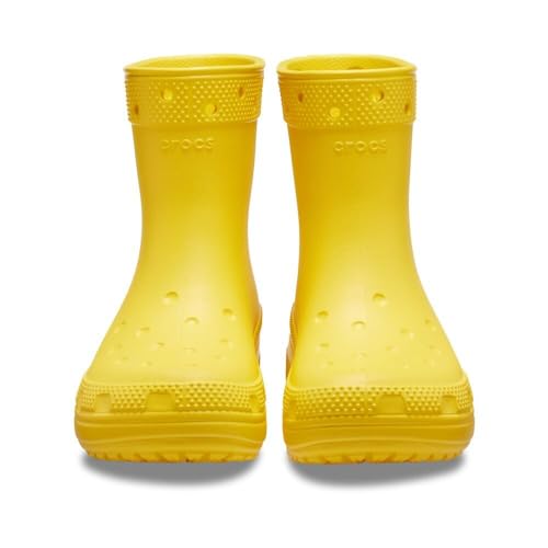 Crocs Classic Rain Boots, Sunflower, 2 US Unisex Little Kid