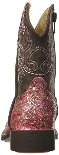 Roper Little Kids Glitter Aztec Boot, Pink, 2