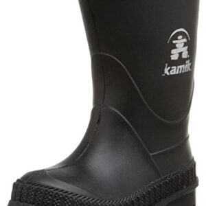 Kamik STOMP/KIDS/PUR/4149F Rain Boot Black, 2 M US Little Kid