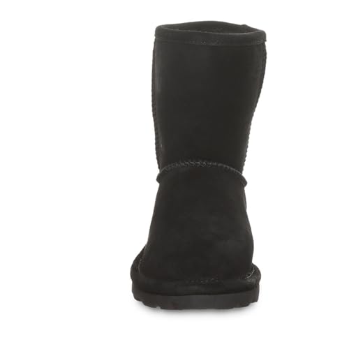 BEARPAW Elle Youth Black Size 2 | Youth's Boot Classic Suede | Youth's Slip On Boot | Comfortable Winter Boot