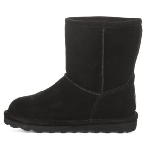 bearpaw elle youth black size 2 | youth's boot classic suede | youth's slip on boot | comfortable winter boot