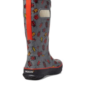 BOGS Rain Boot Bugs (Toddler/Little Big Kid), Grey, 2 US Unisex