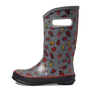 BOGS Rain Boot Bugs (Toddler/Little Big Kid), Grey, 2 US Unisex