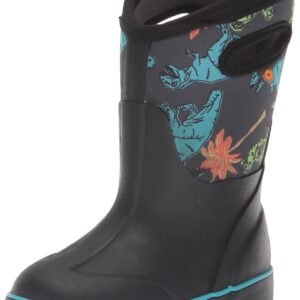 BOGS Classic II Snow Boot, Black Multi, 2 US Unisex Big Kid