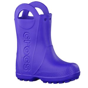 Crocs Kids' Handle It Rain Boots , Cerulean Blue, 1 Little Kid