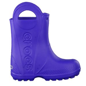 Crocs Kids' Handle It Rain Boots , Cerulean Blue, 1 Little Kid