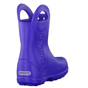 Crocs Kids' Handle It Rain Boots , Cerulean Blue, 1 Little Kid