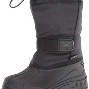 Arctix Kids Powder Winter Boot, Black, 2 Little Kid