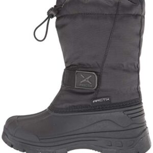 Arctix Kids Powder Winter Boot, Black, 2 Little Kid