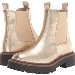 Sam Edelman Girls Laguna Mini Chelsea Boot, Gold Leaf, 2 Big Kid